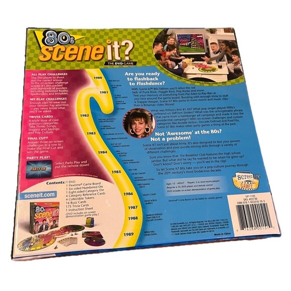 80s Scene It? The DVD Game With Radical Trivia from 80s Moments *NEW & SEALED* - Picture 3 of 4